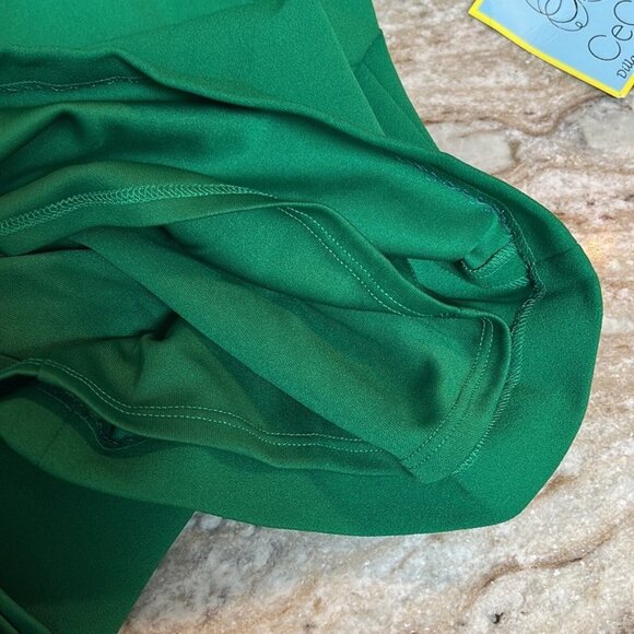 CeCe Dillards Exclusive mini dress NWT green sleeveless Ruffles size 8 - Picture 7 of 11